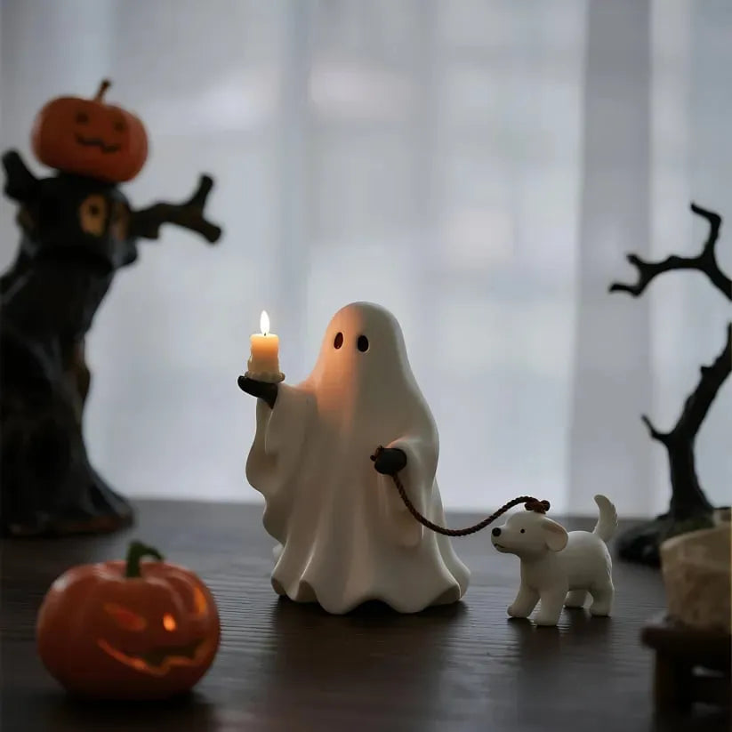 👻🐕Ghost & Pup Candle Holder