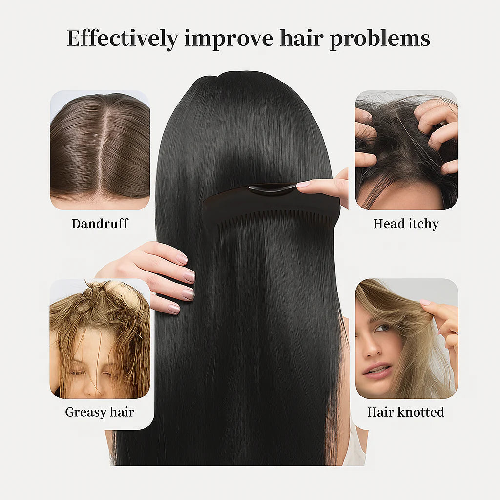 🔥Press On Dandruff Wash-Free Hair Comb