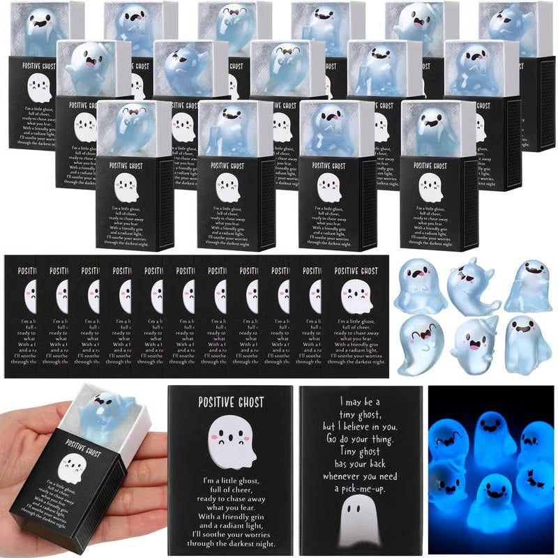 👻Glow in the Dark Mini Ghost Figures with Box