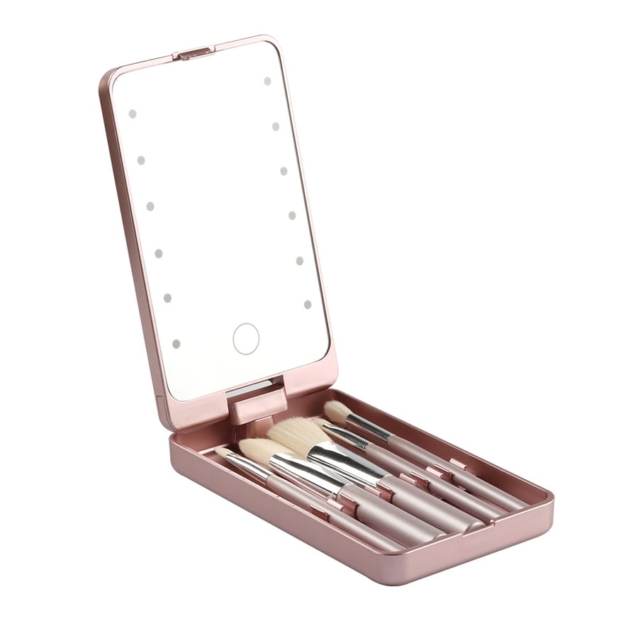 💖Travel Makeup Brush Set with LED light