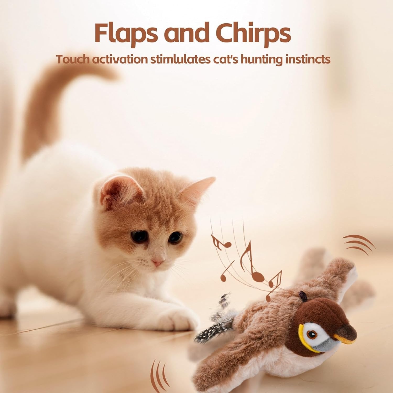 🔥🐾Interactive Chirping Bird Toy