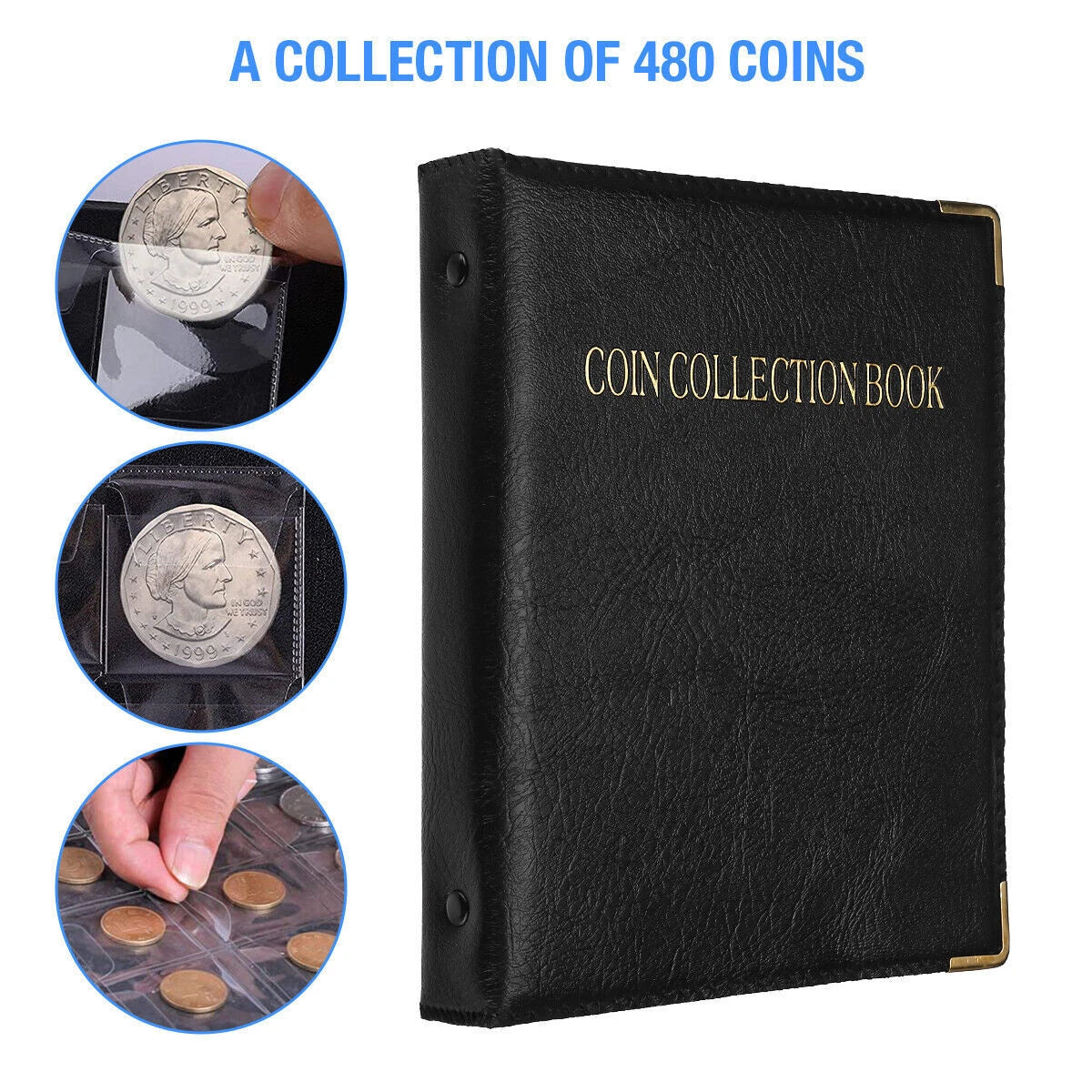 480-Pocket Coin Collection Book
