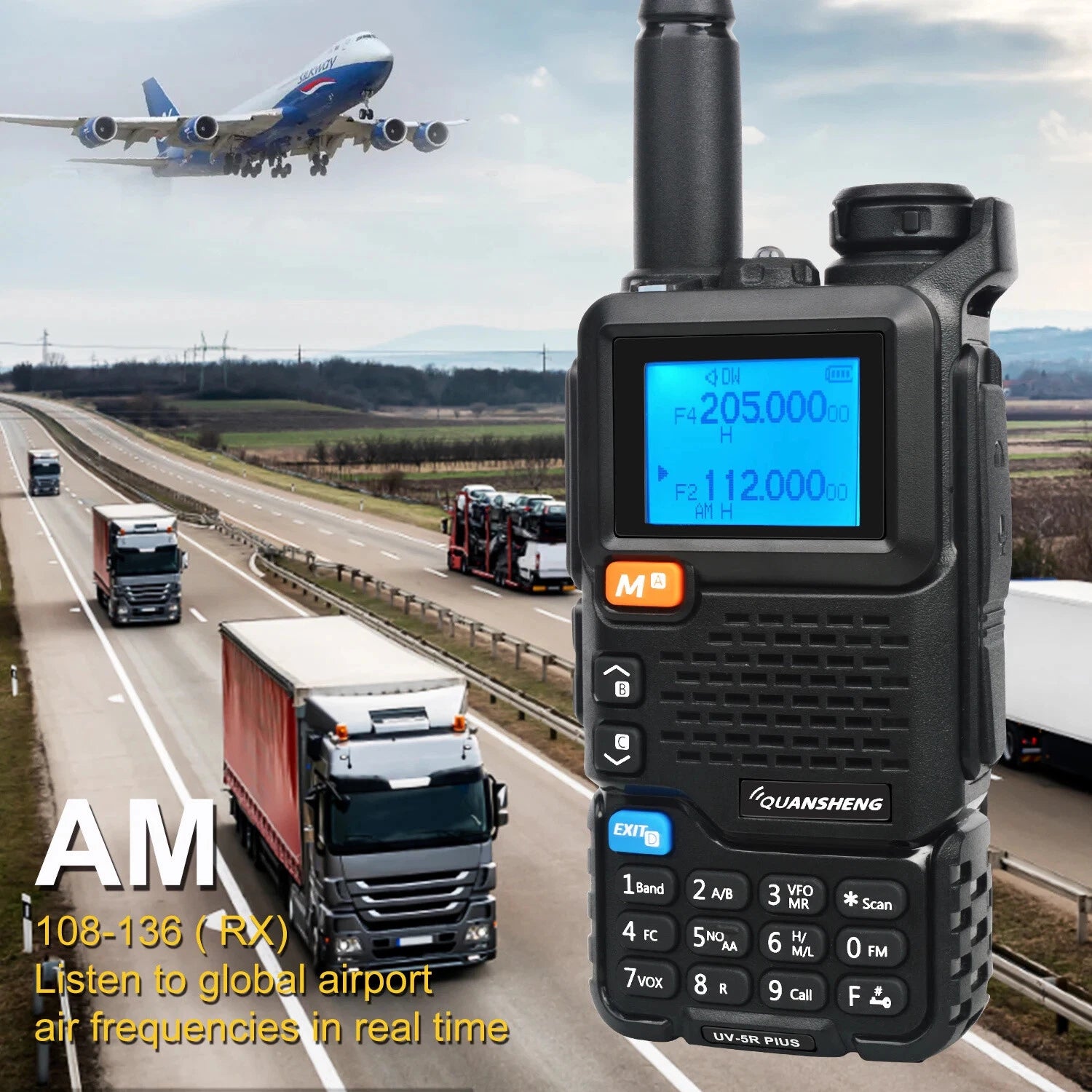 🌐UV-5R Plus Handheld Dual-Band Two-Way Radio📡