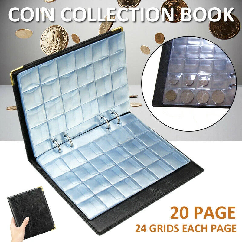 480-Pocket Coin Collection Book