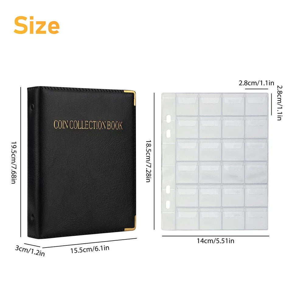 480-Pocket Coin Collection Book
