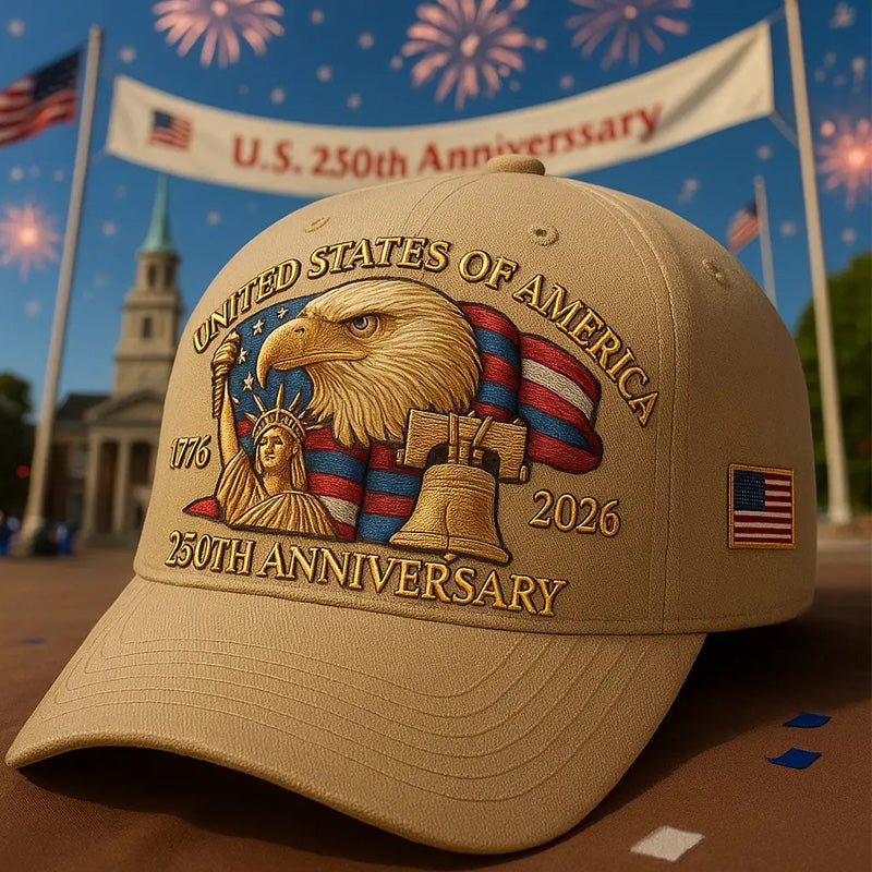 🗽Eagle & Liberty – United States 250th Anniversary Hat🦅(Breathable & Lightweight Comfort & Unisex Fit)