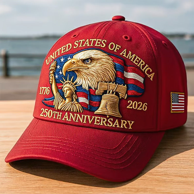 🗽Eagle & Liberty – United States 250th Anniversary Hat🦅(Breathable & Lightweight Comfort & Unisex Fit)