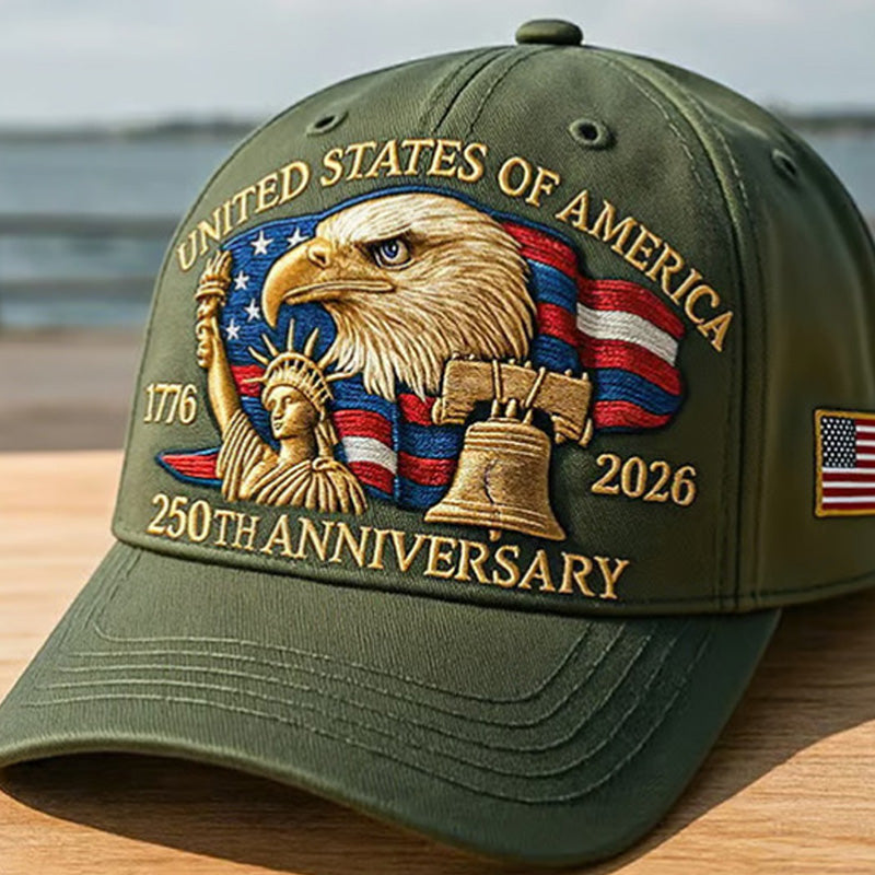 🗽Eagle & Liberty – United States 250th Anniversary Hat🦅(Breathable & Lightweight Comfort & Unisex Fit)