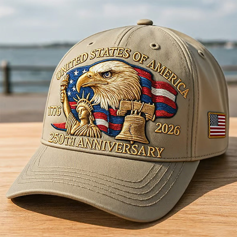 🗽Eagle & Liberty – United States 250th Anniversary Hat🦅(Breathable & Lightweight Comfort & Unisex Fit)
