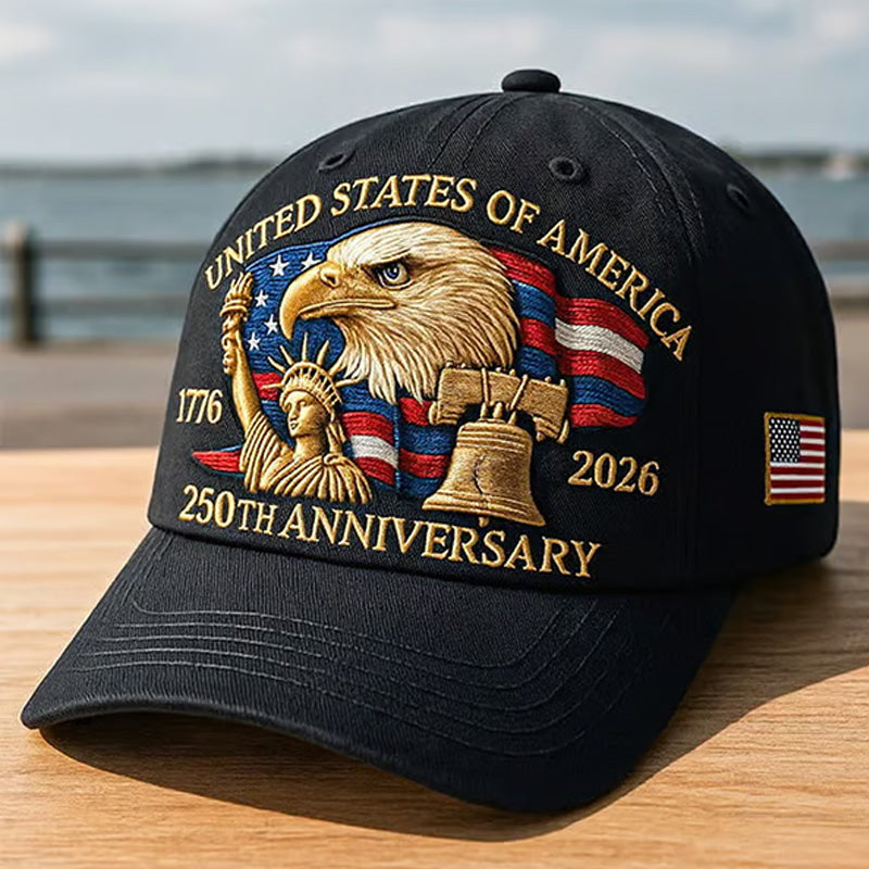 🗽Eagle & Liberty – United States 250th Anniversary Hat🦅(Breathable & Lightweight Comfort & Unisex Fit)